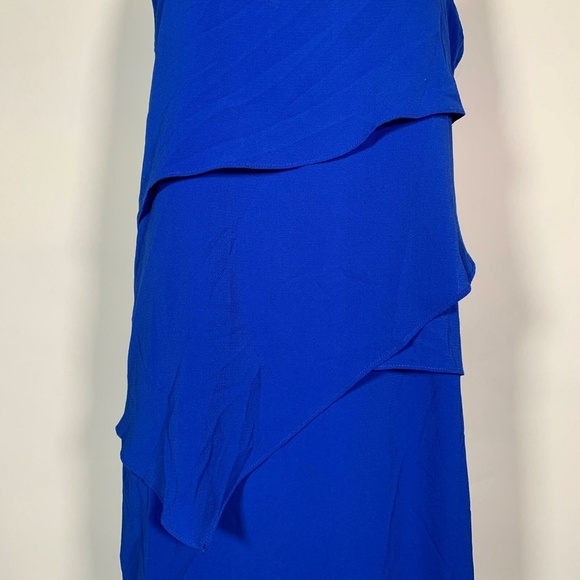 Jessica Howard Dress Asymmetrical Tiered Sz 24W - Picture 4 of 7